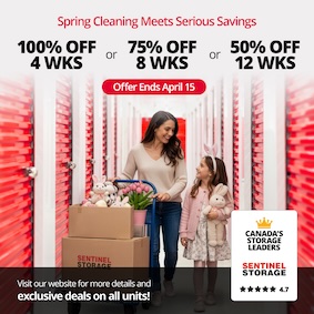 Sentinel Storage - Langley Promotion
