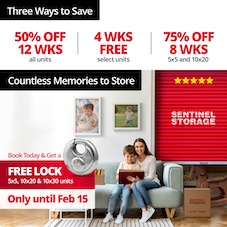 Sentinel Storage - Langley Promotion