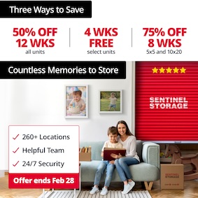 Sentinel Storage - Langley Promotion